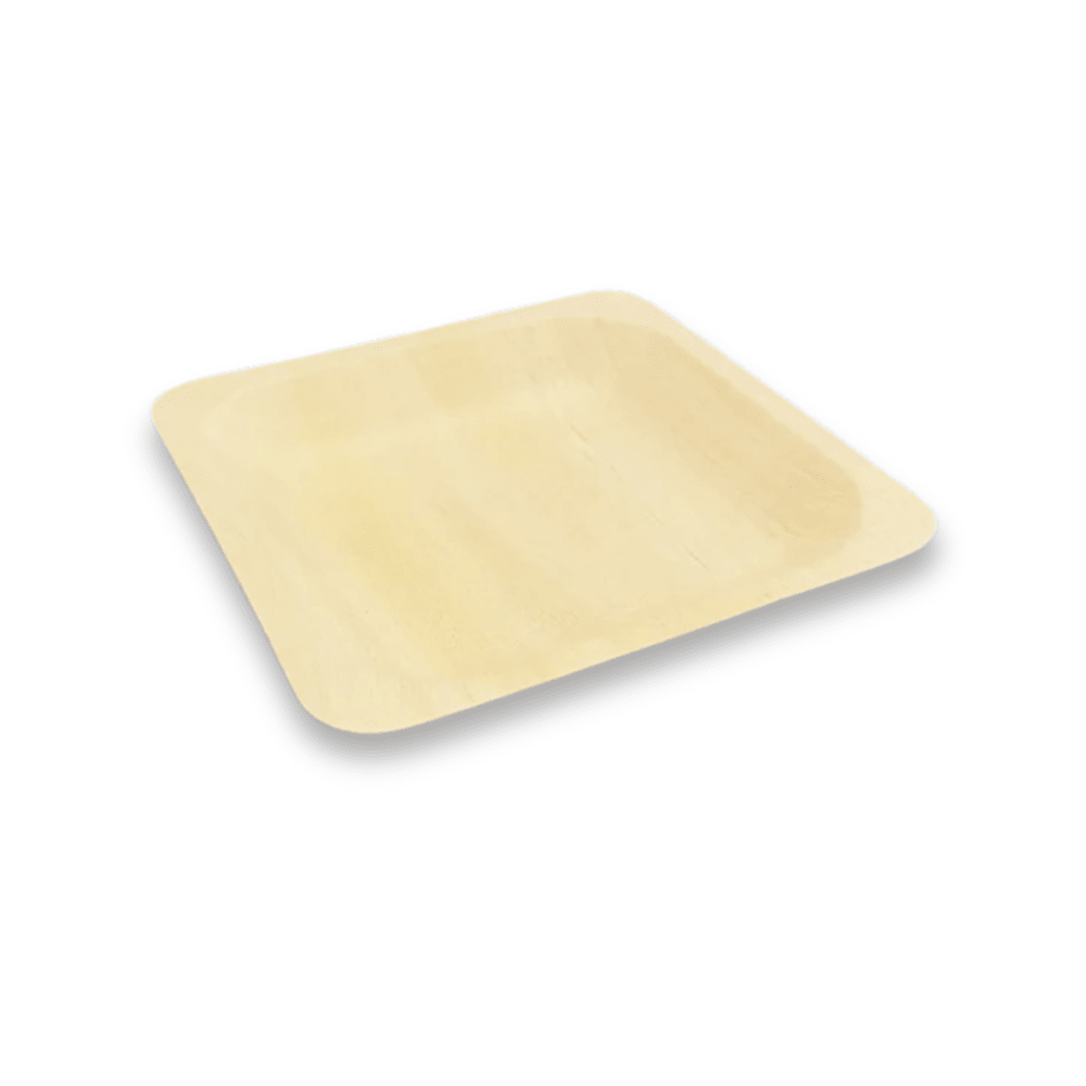 7"x 7" Square Wooden Plate - Pick On Us, LLC