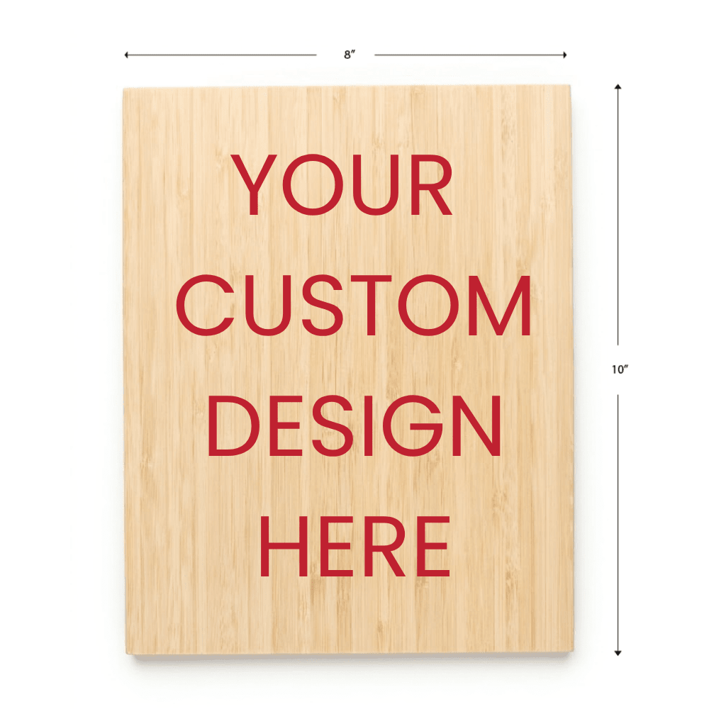 8 × 10 Inch Custom Printed Bamboo Sign - Pick On Us, LLC