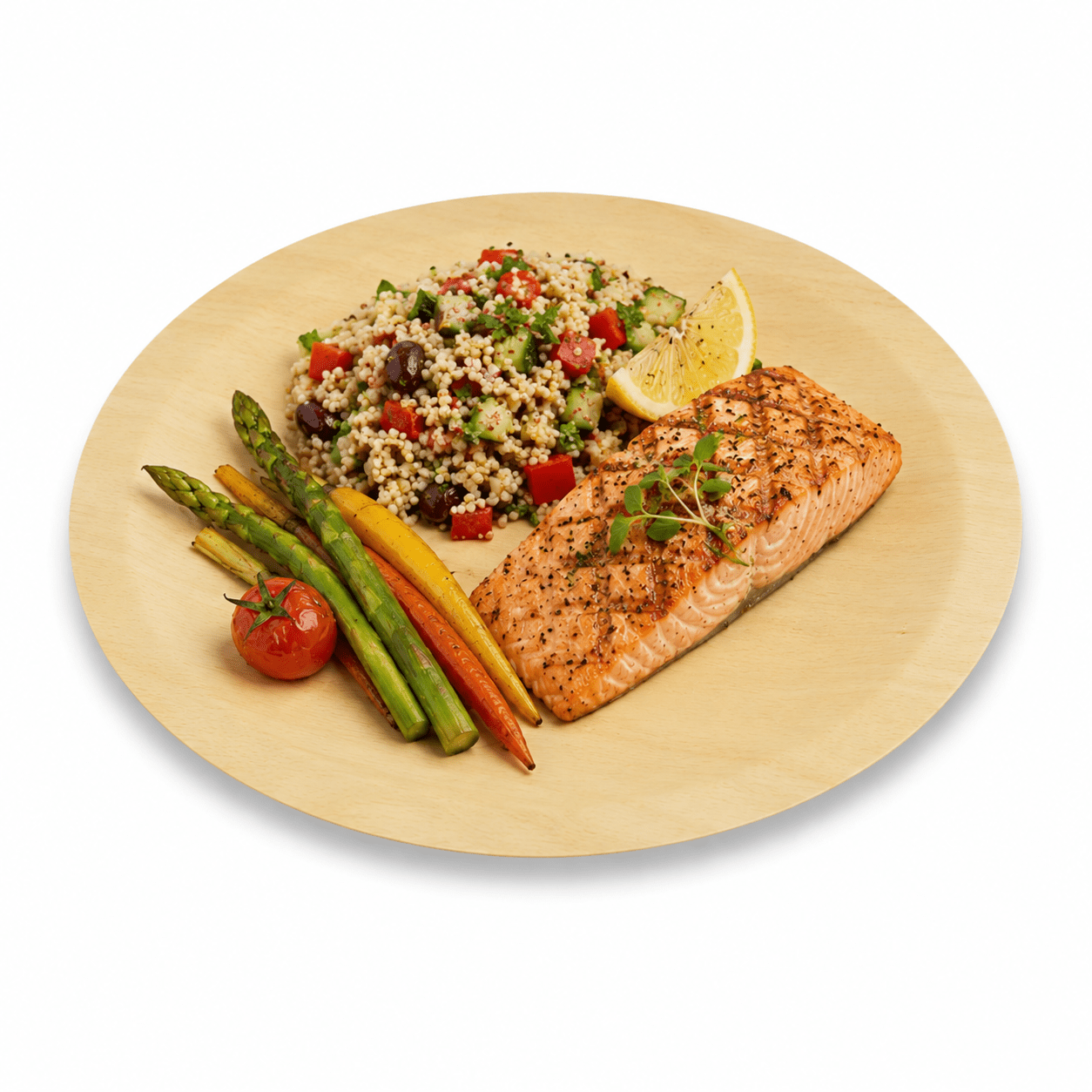 8.5" Round Wooden Plate - Pick On Us, LLC