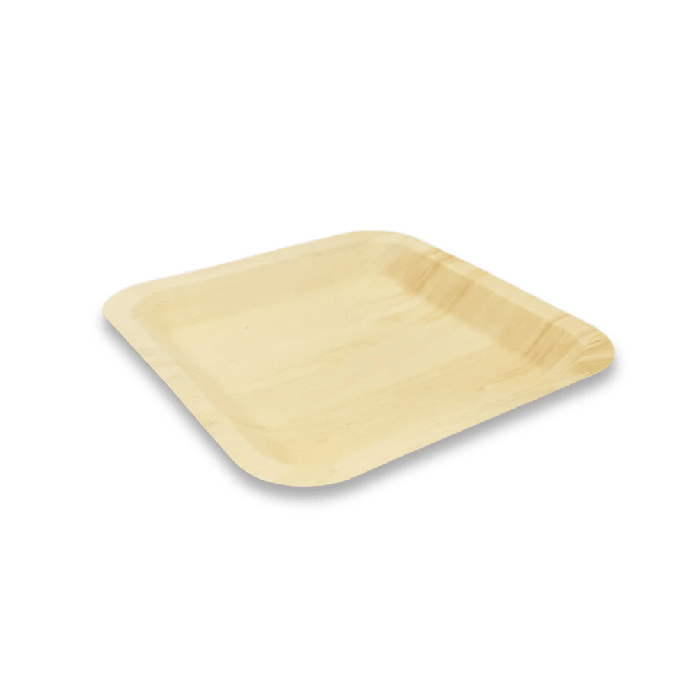 9"x9" Square Wooden Plate - Pick On Us, LLC