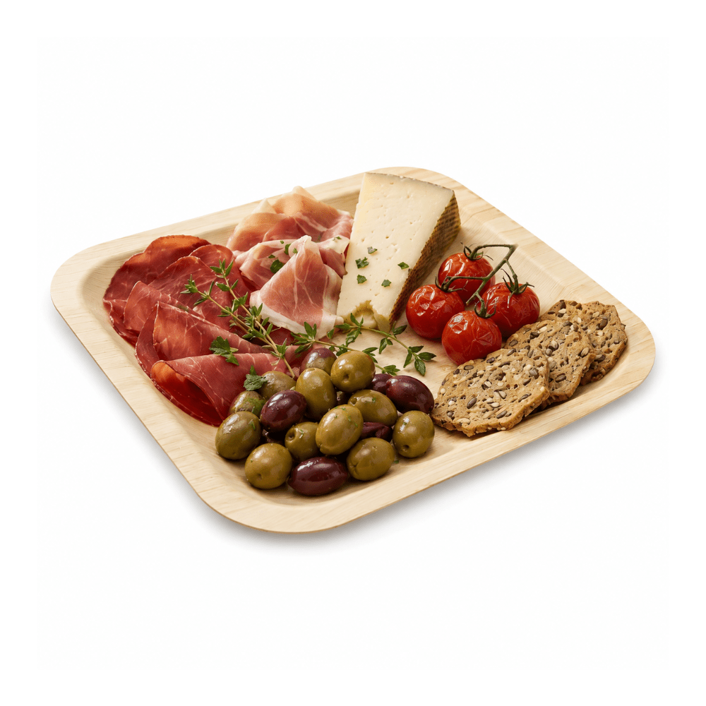 9"x9" Square Wooden Plate - Pick On Us, LLC