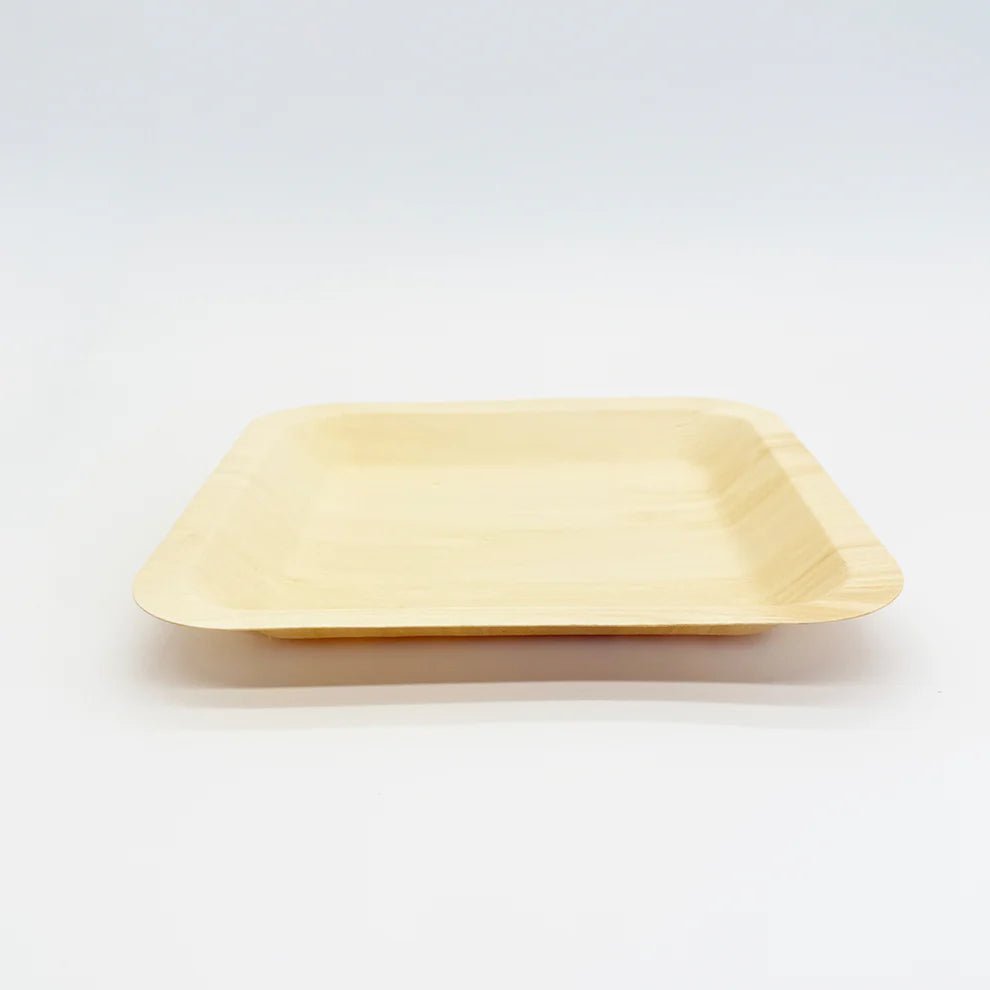 9"x9" Square Wooden Plate - Pick On Us, LLC