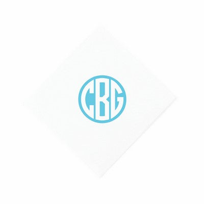 Custom Premium 3-Ply Linen Like Cocktail Napkins - White