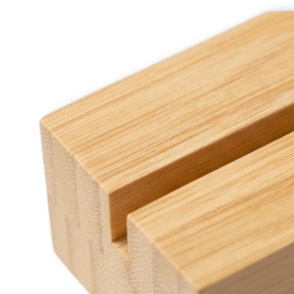 Bamboo Sign Holder - Block