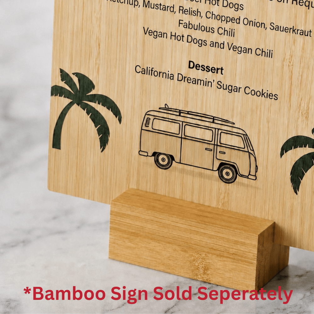 Bamboo Sign Holders - Pick On Us, LLC