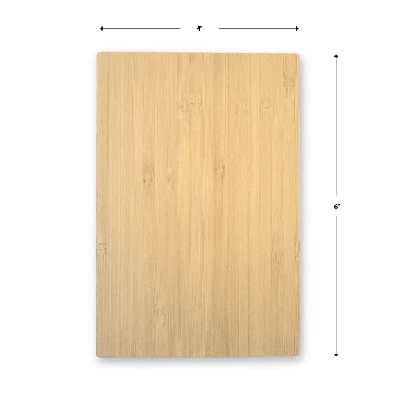 Custom Bamboo Sign - 4 x 6 Inch - Double Sided Printing - Pick On Us, LLC