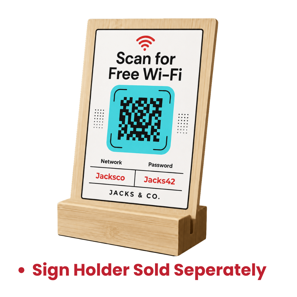 Custom Bamboo Sign - 4 x 6 Inch - Double Sided Printing - Pick On Us, LLC