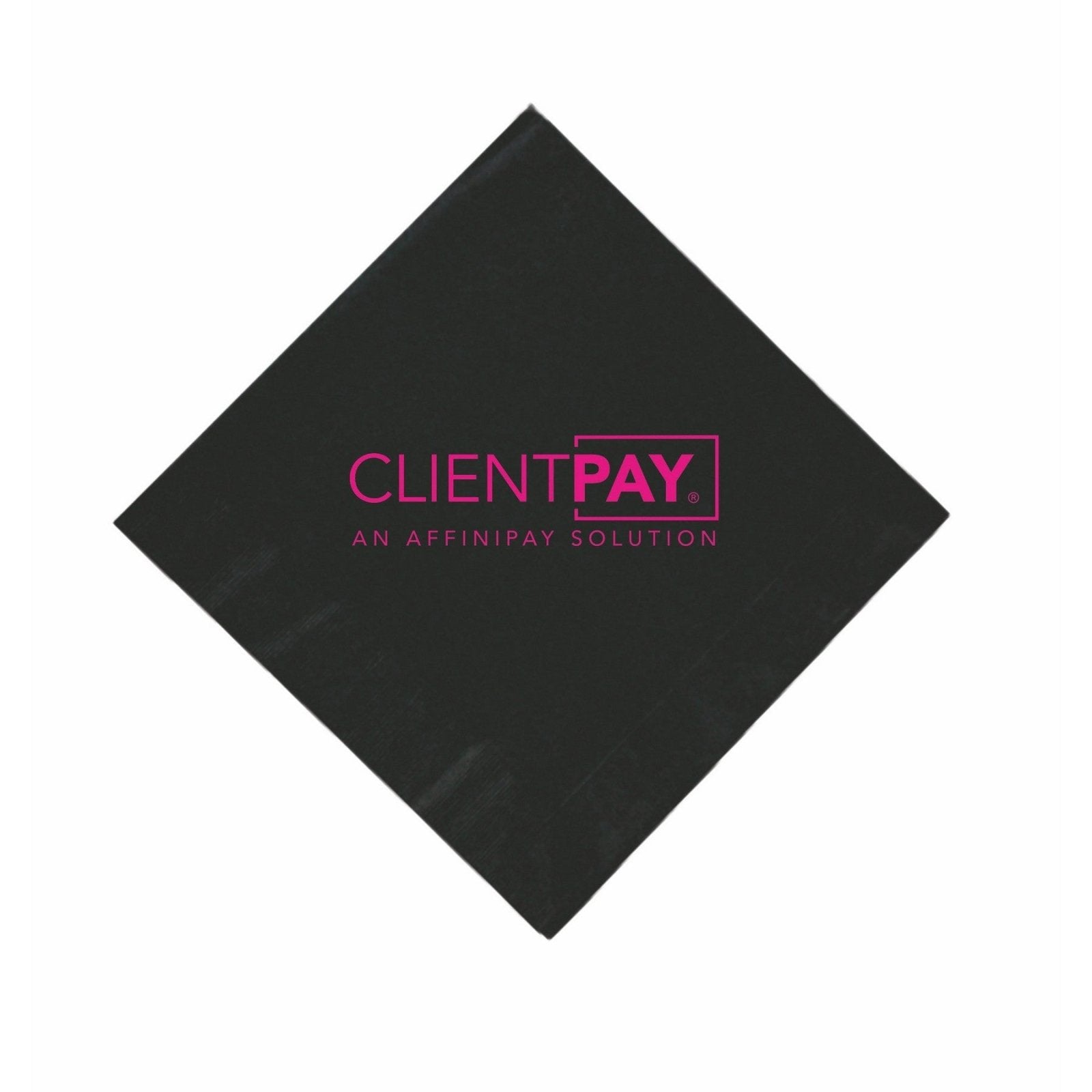 Custom Cocktail Napkins - Black - Pick On Us, LLC