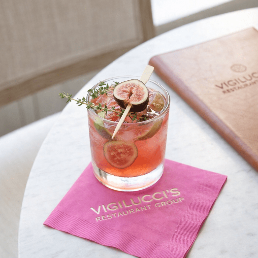 Custom Cocktail Napkins - Candy Pink - Pick On Us, LLC