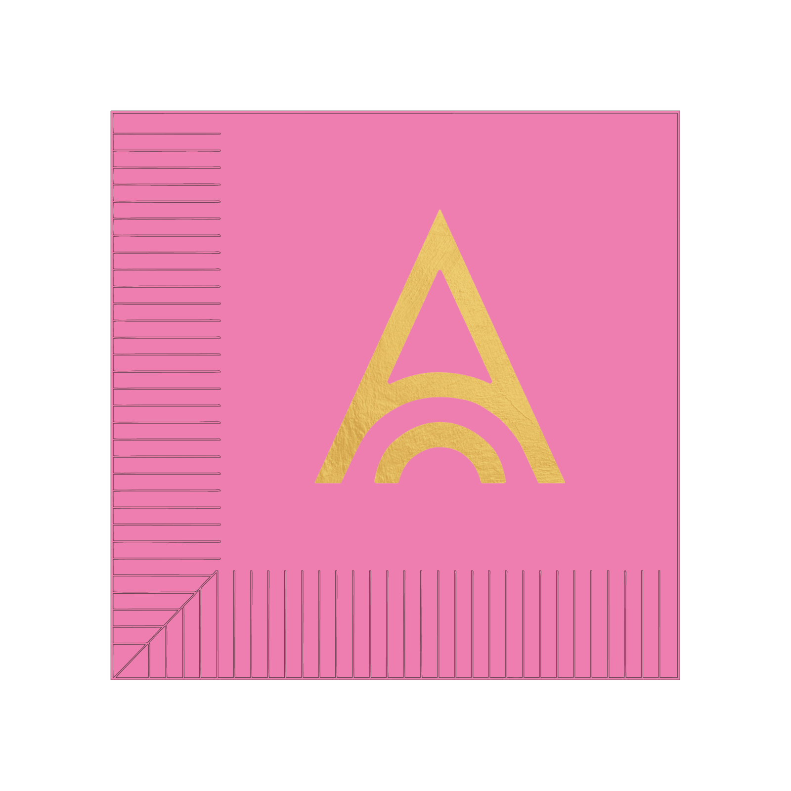 Custom Cocktail Napkins - Candy Pink - Pick On Us, LLC