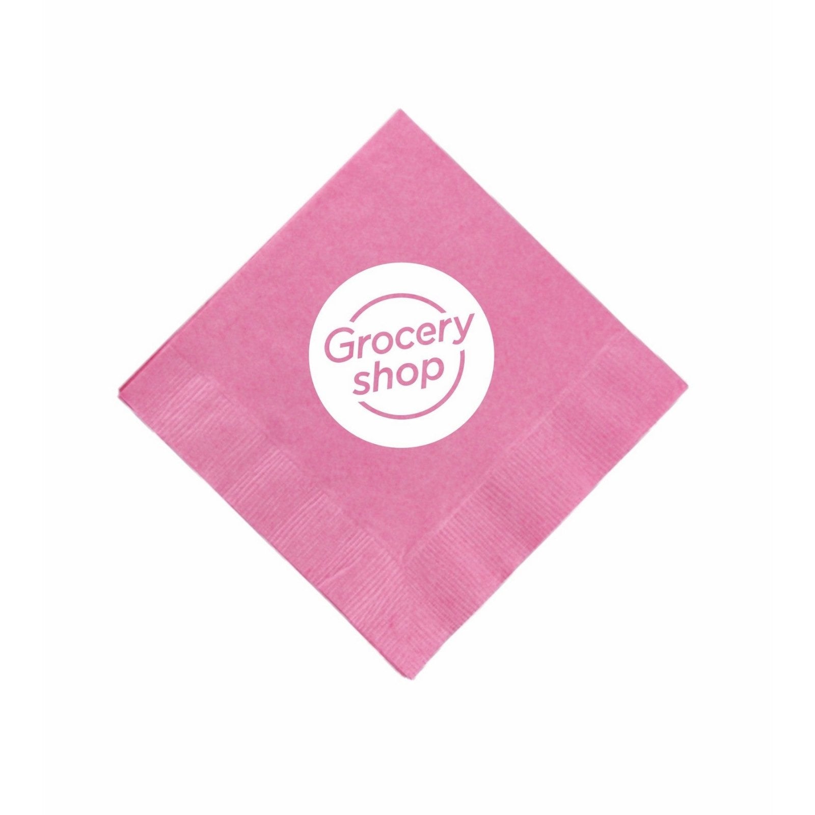 Custom Cocktail Napkins - Classic Pink - Pick On Us, LLC
