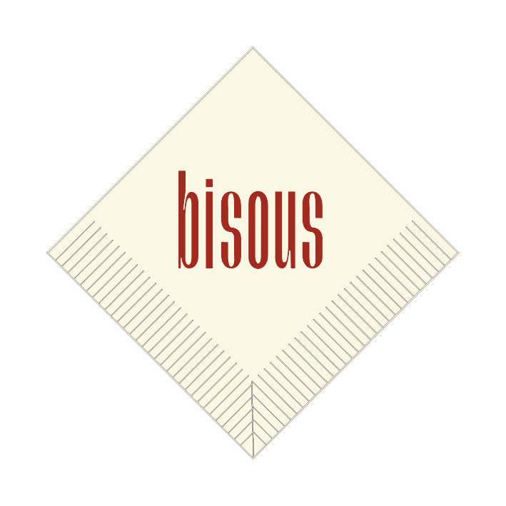 Custom Cocktail Napkins - Ecru - Pick On Us, LLC