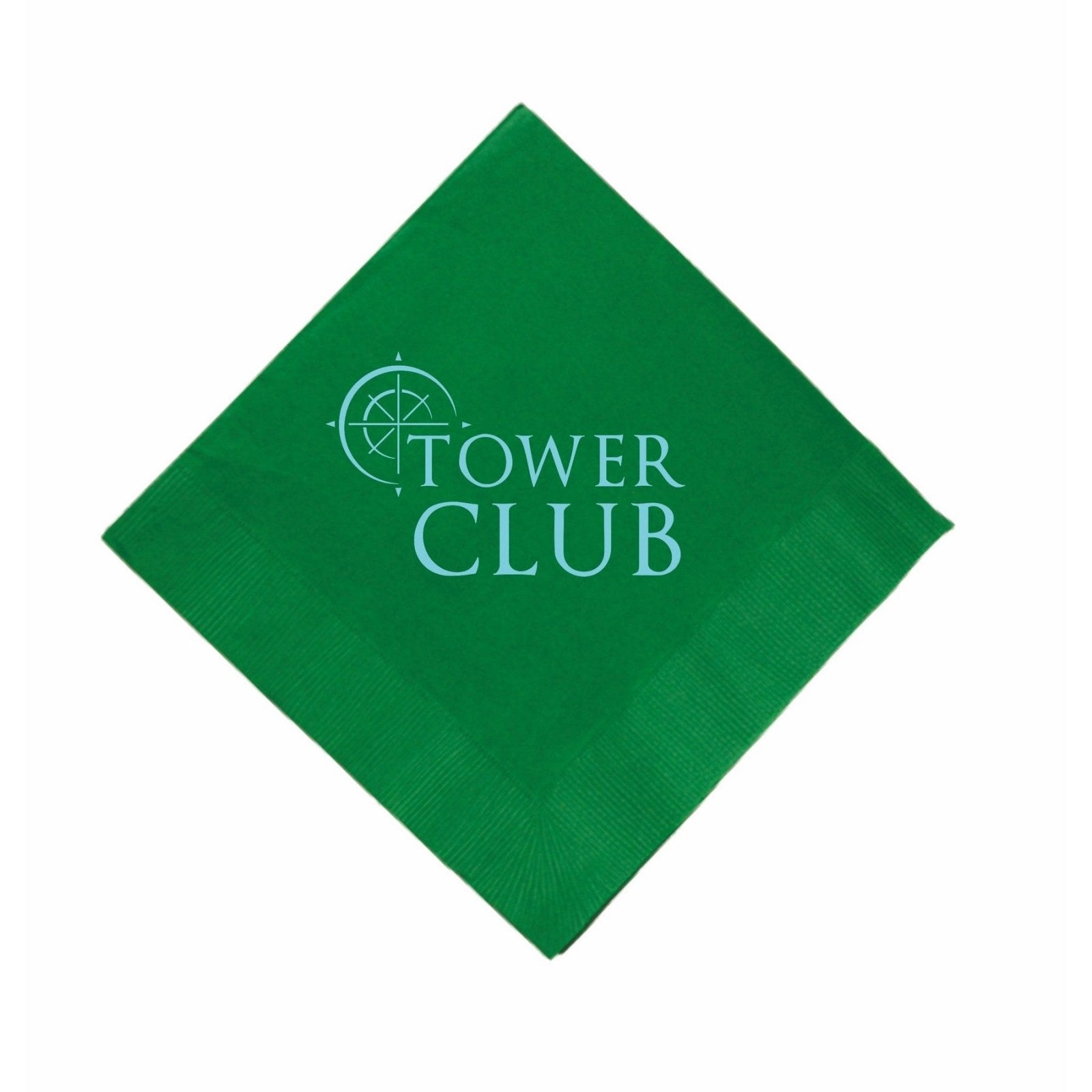 Custom Cocktail Napkins - Emerald Green - Pick On Us, LLC