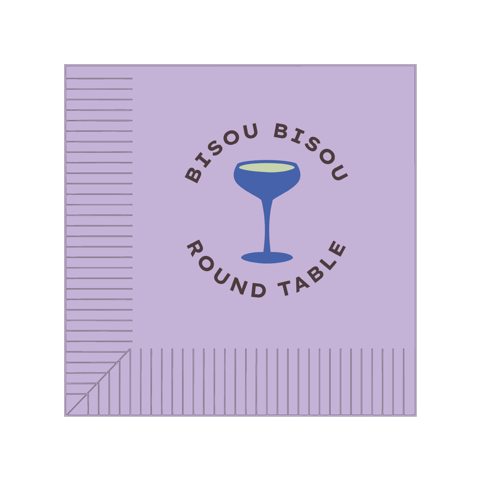 Custom Cocktail Napkins - Lavander - Pick On Us, LLC