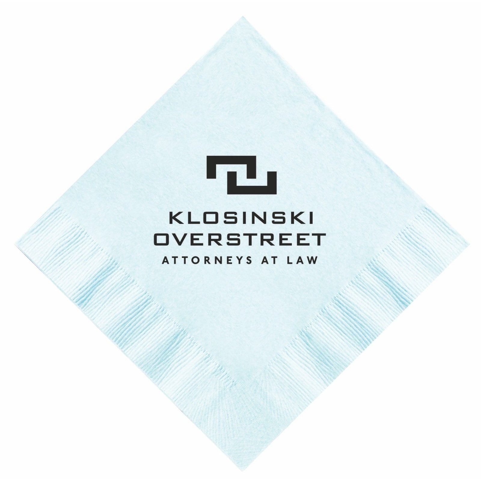 Custom Cocktail Napkins - Pastel Blue - Pick On Us, LLC