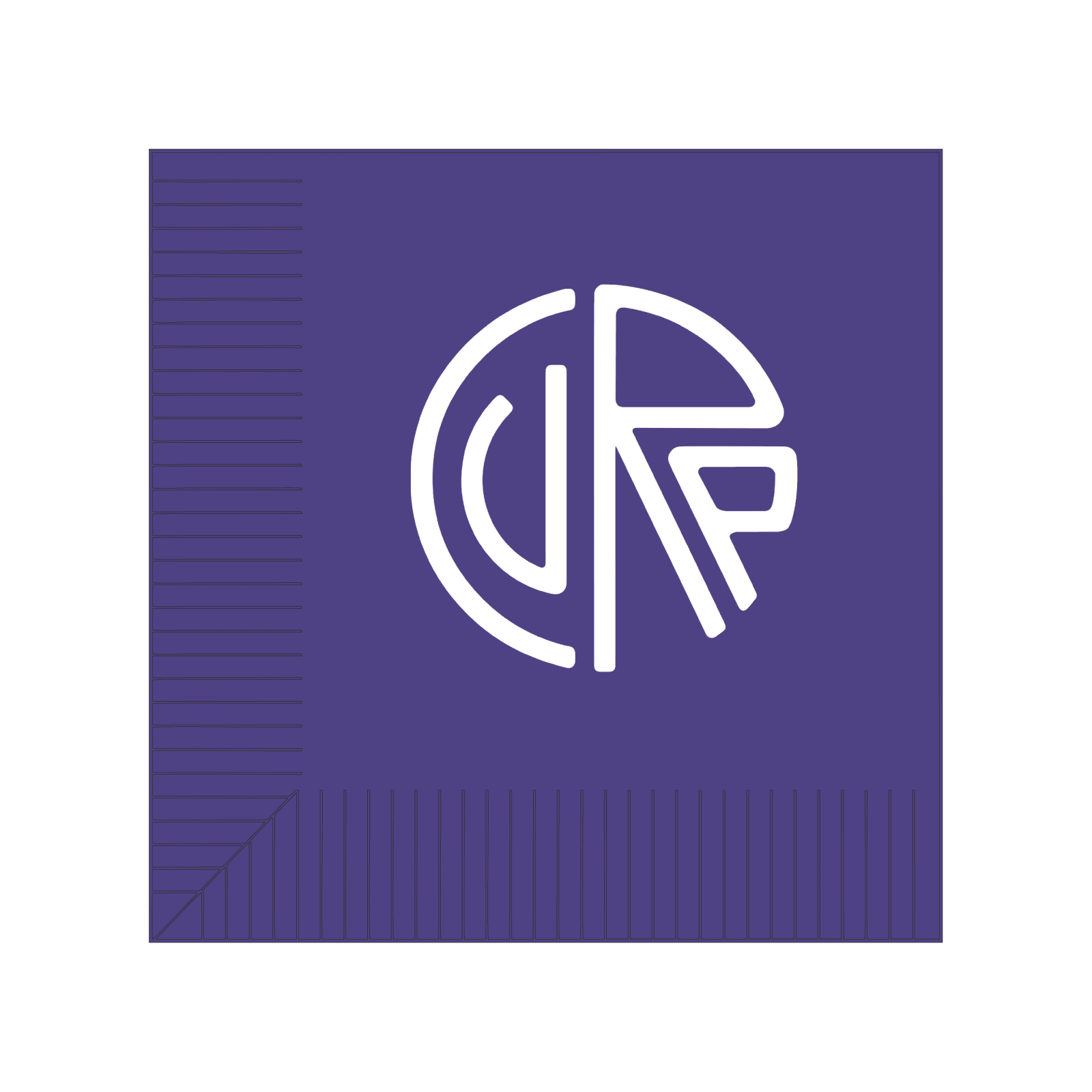 Custom Cocktail Napkins - Purple - Pick On Us, LLC