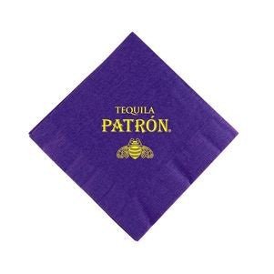 Custom Cocktail Napkins - Purple - Pick On Us, LLC