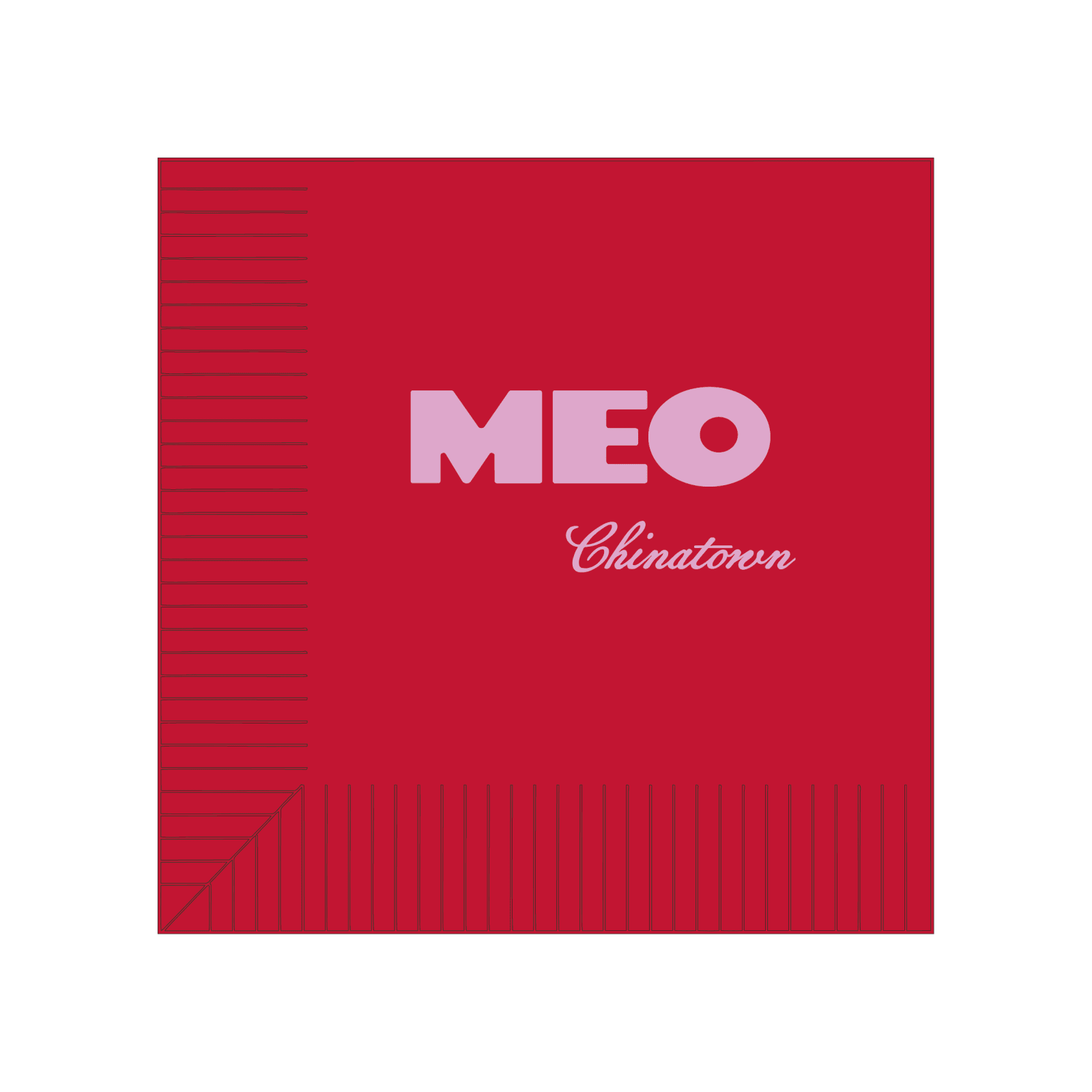 Custom Cocktail Napkins - Red - Pick On Us, LLC