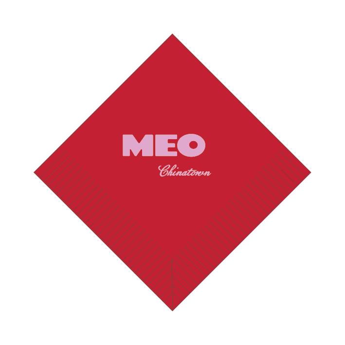 Custom Cocktail Napkins - Red - Pick On Us, LLC