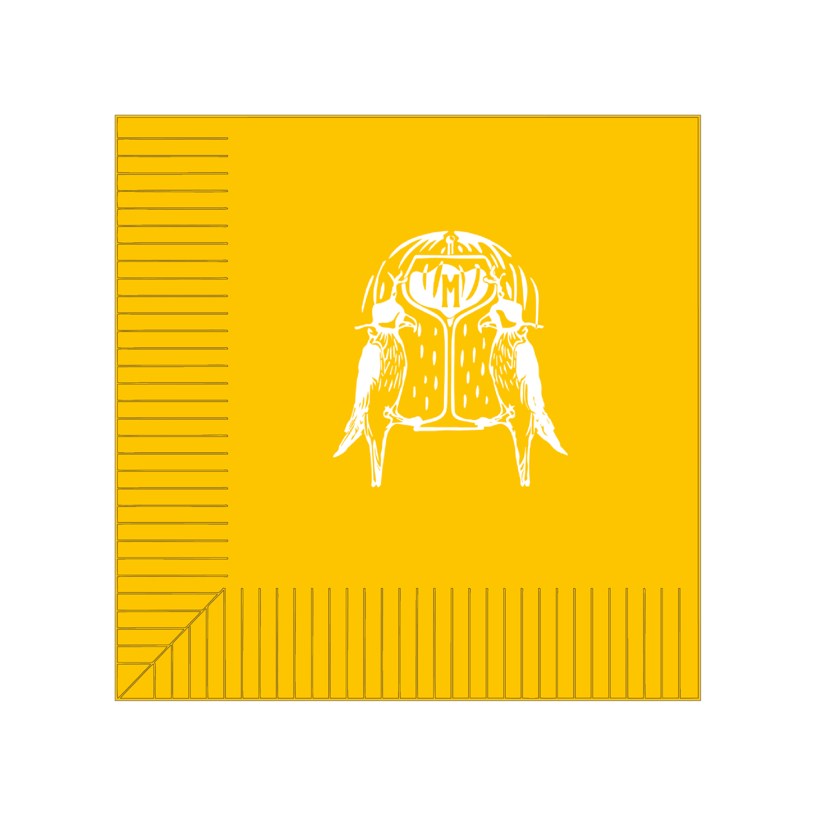 Custom Cocktail Napkins - School Bus Yellow - Pick On Us, LLC