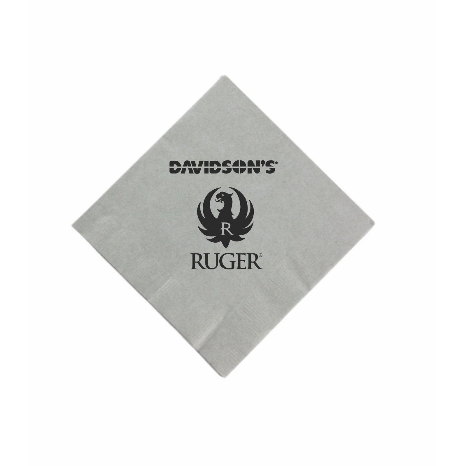 Custom Cocktail Napkins - Silver - Pick On Us, LLC
