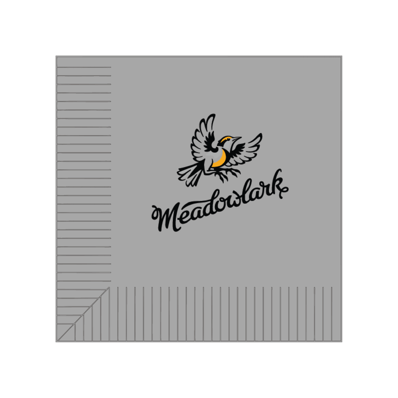Custom Cocktail Napkins - Silver - Pick On Us, LLC