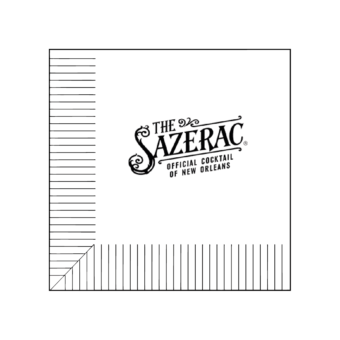 Custom Cocktail Napkins - White - Pick On Us, LLC