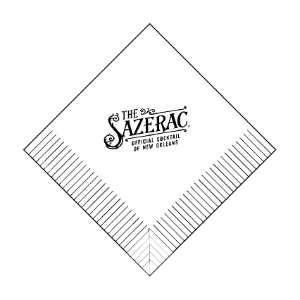 Custom Cocktail Napkins - White - Pick On Us, LLC