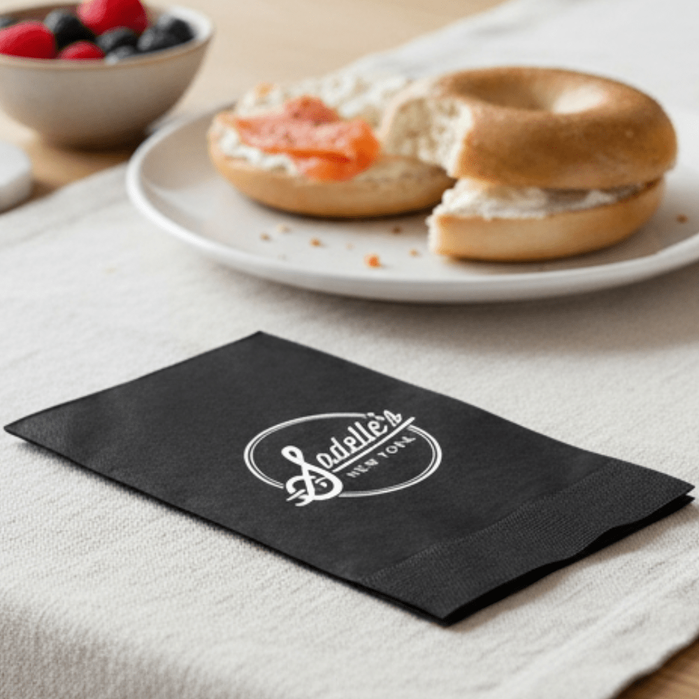 Custom Dinner Napkins - Black - Pick On Us, LLC