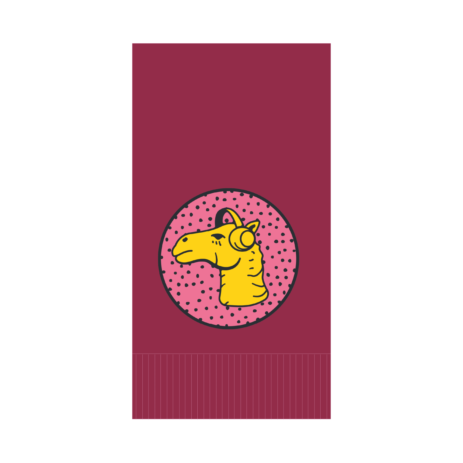 Custom Dinner Napkins - Burgundy - Pick On Us, LLC