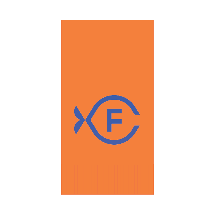 Custom Dinner Napkins - Orange - Pick On Us, LLC