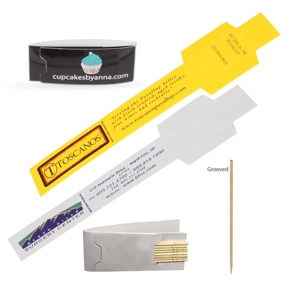 Custom Logo Toothpick Packs - 5,000 Pieces - Pick On Us, LLC