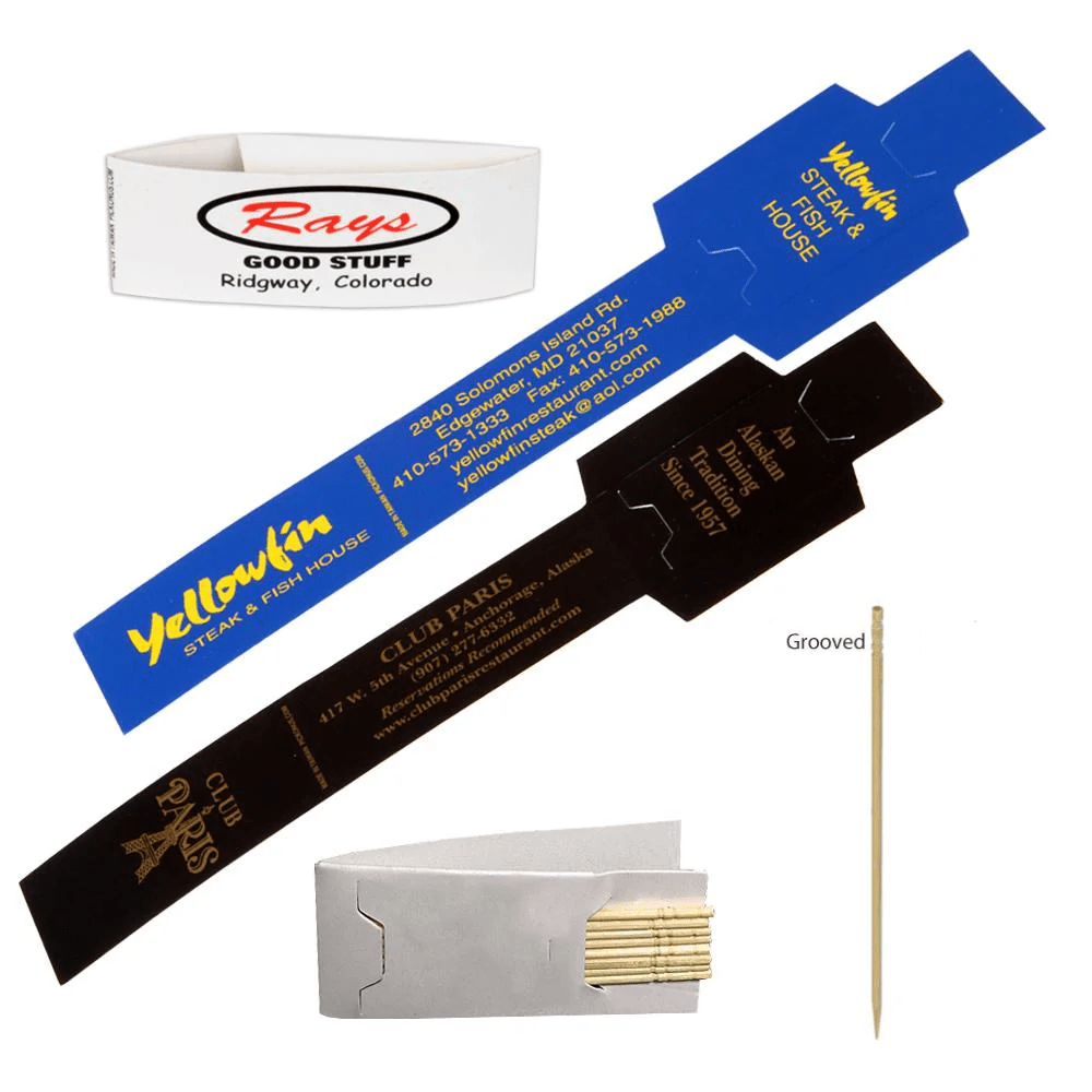 Custom Logo Toothpick Packs - 5,000 Pieces - Pick On Us, LLC