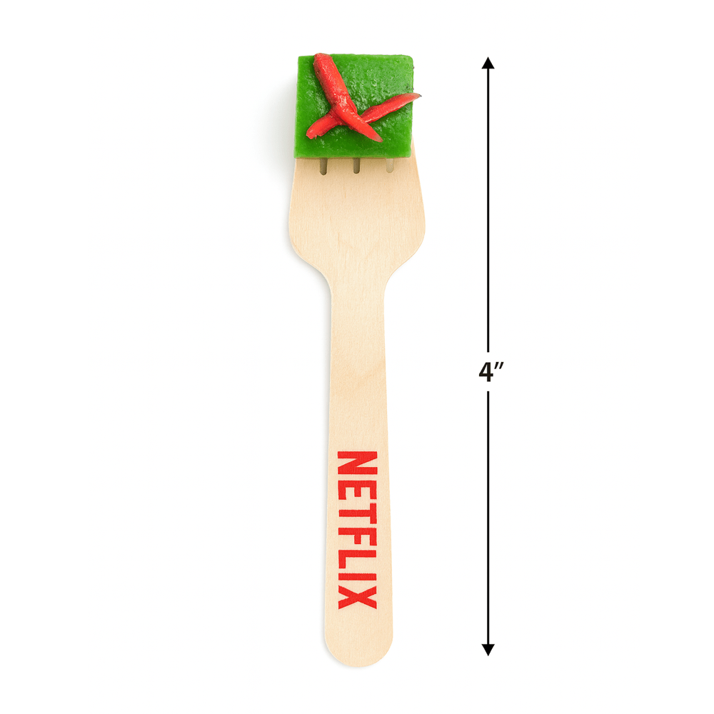 Custom Mini Tasting Spork - 4 inch - Pick On Us, LLC