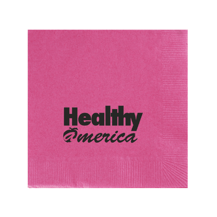 Custom Paper Dinner Napkins - Candy Pink - Pick On Us, LLC