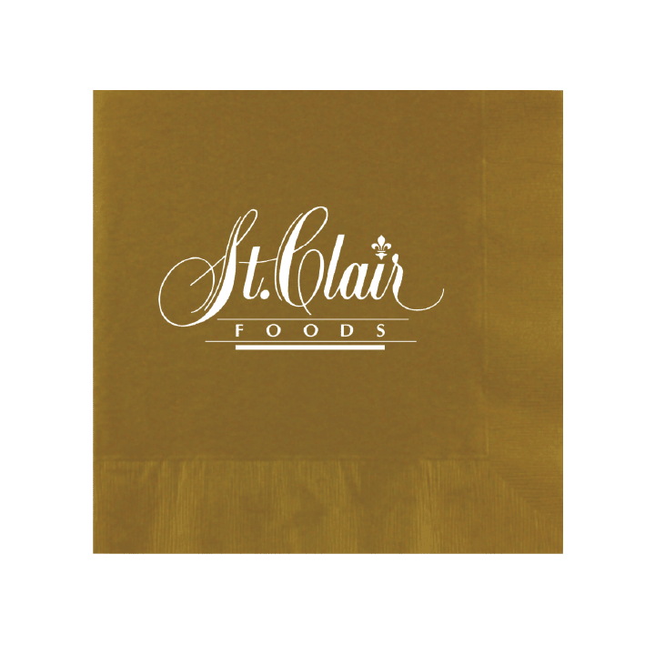 Custom Paper Dinner Napkins - Gold - Pick On Us, LLC