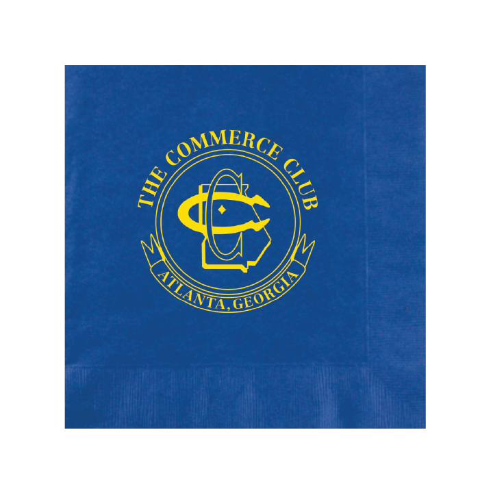 Custom Paper Dinner Napkins - Royal Blue - Pick On Us, LLC