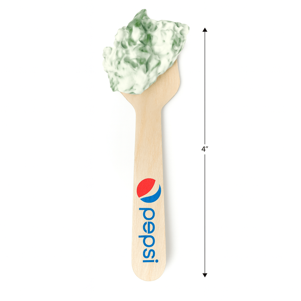 Custom Wood Tasting Spatulas - 4 inch - Pick On Us, LLC