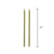 12 inch Flat Bamboo Skewer - Pick On Us, LLC