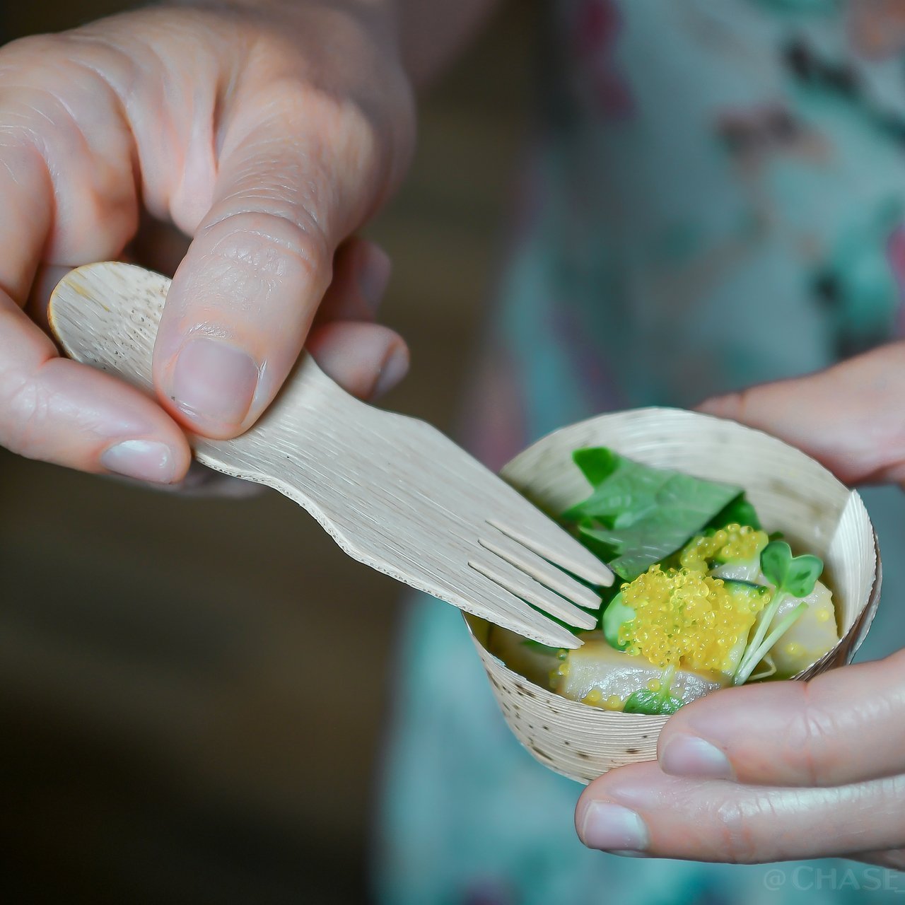 3.5 inch Bamboo Spork - Pick On Us, LLC