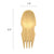 3.5 inch Bamboo Spork - Pick On Us, LLC