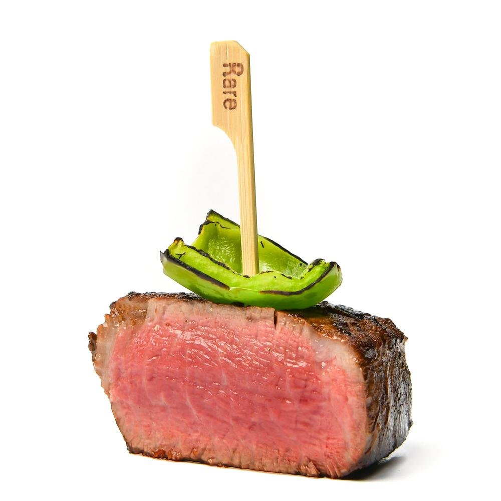 200 PCS STEAK MARKER FLAG - RARE - 65mm long Toothpick Skewer - Free post 200 PCS STEAK MARKER FLAG - RARE - 65mm long Toothpick Skewer - Free post