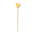 3.5 Inch Gold Heart Toothpicks - Pick On Us, LLC