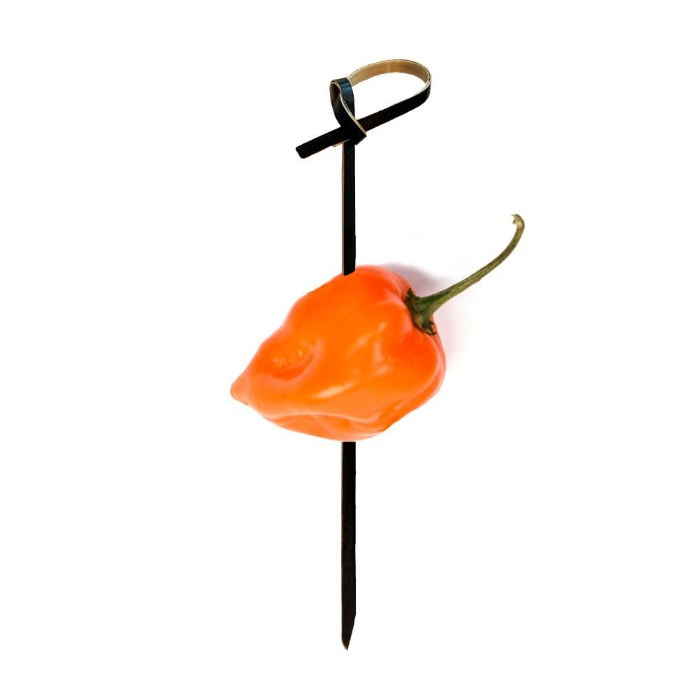 4 inch BLACK Knotted Bamboo Pick - Pick On Us, LLC