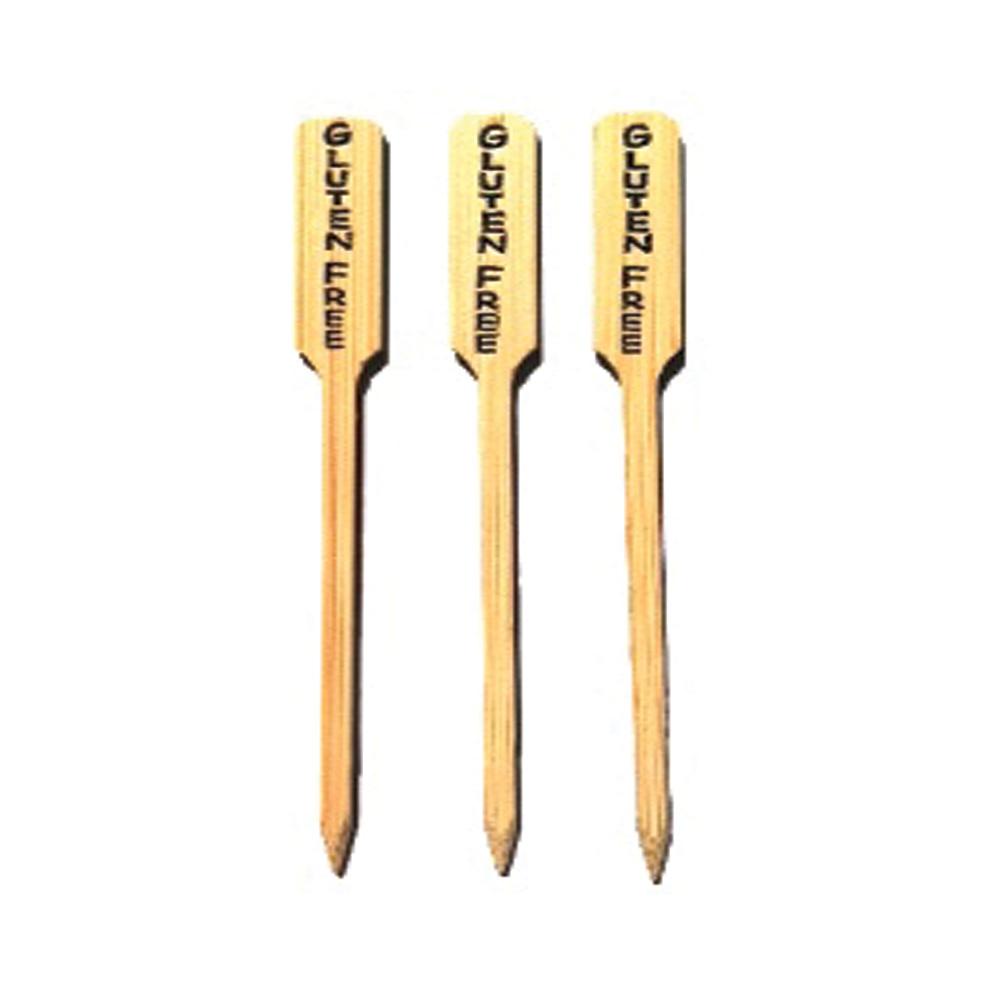 4.75 Inch Bamboo Gluten Free Markers - Pick On Us, LLC