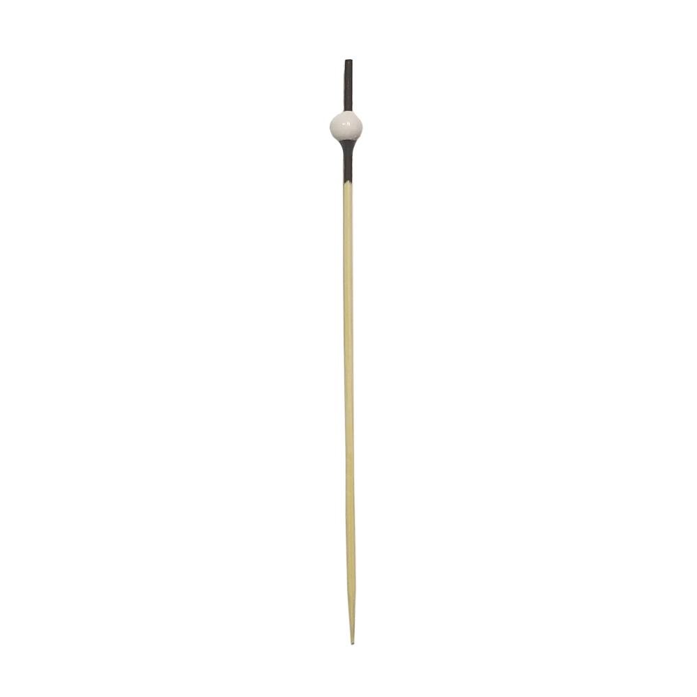 4.75 Inch Beaded Picks White Bead/Black Pick - Pick On Us, LLC