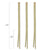 4.75 Inch Forked Bamboo Drink Stirrers - Pick On Us, LLC