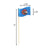 6" Bulk Custom Toothpick Flags - Medium Wavy - 1.75" x 1.25" - Pick On Us, LLC