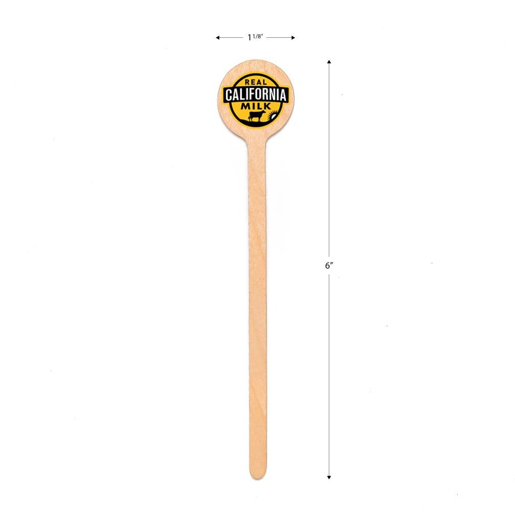 6 inch Bulk Custom Skewers - Round Top - Color Printing - Pick On Us, LLC
