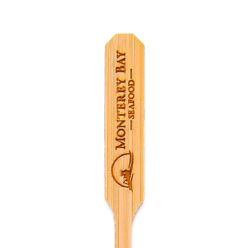 8 inch Custom Skewers - Paddle Skewers - Laser engraved